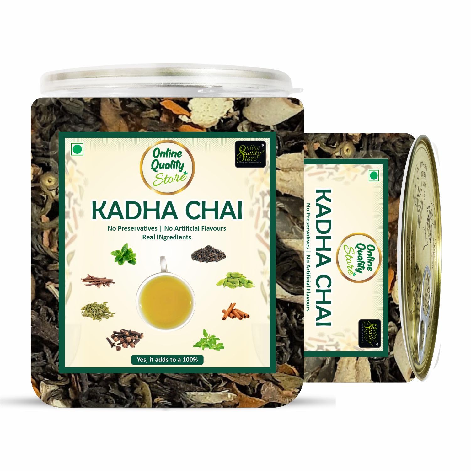 Online Quality Store Kadha Chai -100g | Blended with Natural Herbs (Tulsi, Mulethi, Peppermint, Arjun, Rose, Dalchini, Amla, Choti illaichi, Laung, Sounf, Kalimirch) | Immunity Booster (B0CBP4SDBJ) Amazon Price History, Amazon Price Tracker
