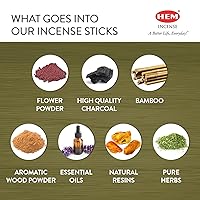 Vista 2 de Hem Varillas de incienso de jazmín egipcio, 20 varillas x 6 paquetes