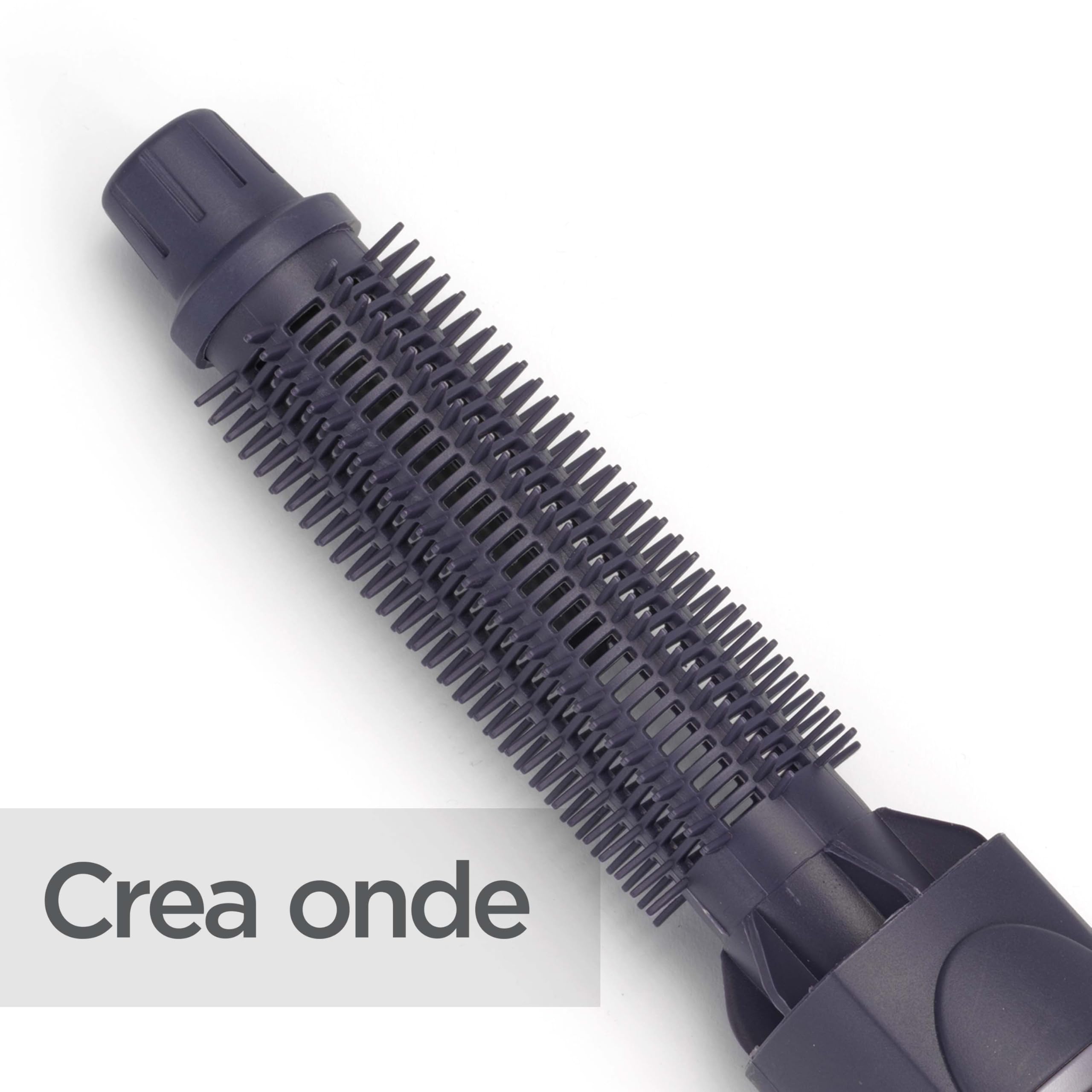 BaByliss Smooth Finish 1200 – Spazzola ad Aria Calda 4?in?1 per Asciugare, Lisciare, Modellare e Dare Volume, Tecnologia Ionica & Ceramica, 4 Accessori, 1200W, Nero, AS121E