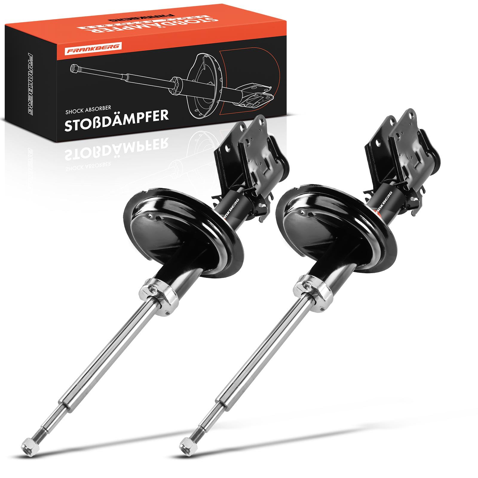 Frankberg 2x Ammortizzatori per sospensioni Ammortizzatori per telaio Anteriore sinistro destro 560mm Pressione del gas Compatibile con Doblo MPV 119 223 Doblo Furgone/MPV 223 Replace# 290026,334631
