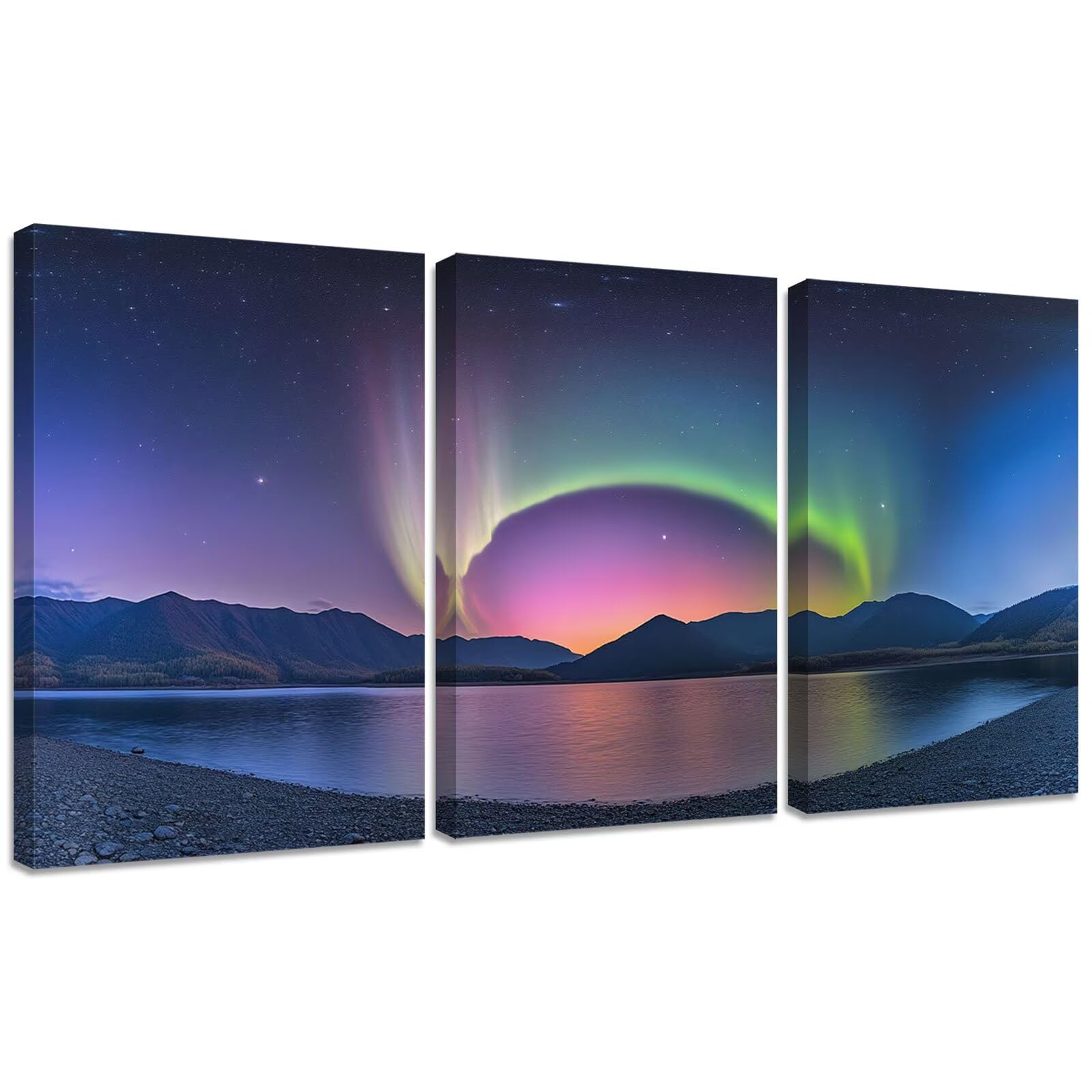Aurora DIY 5D Pełny zestaw do malowania diamentowego dla dorosłych 50x70cm, diamentowe malowanie jezioro okrągła mozaika kryształ górski haft krzyżykowy sztuka rzemiosło dekoracja ścienna do domu i