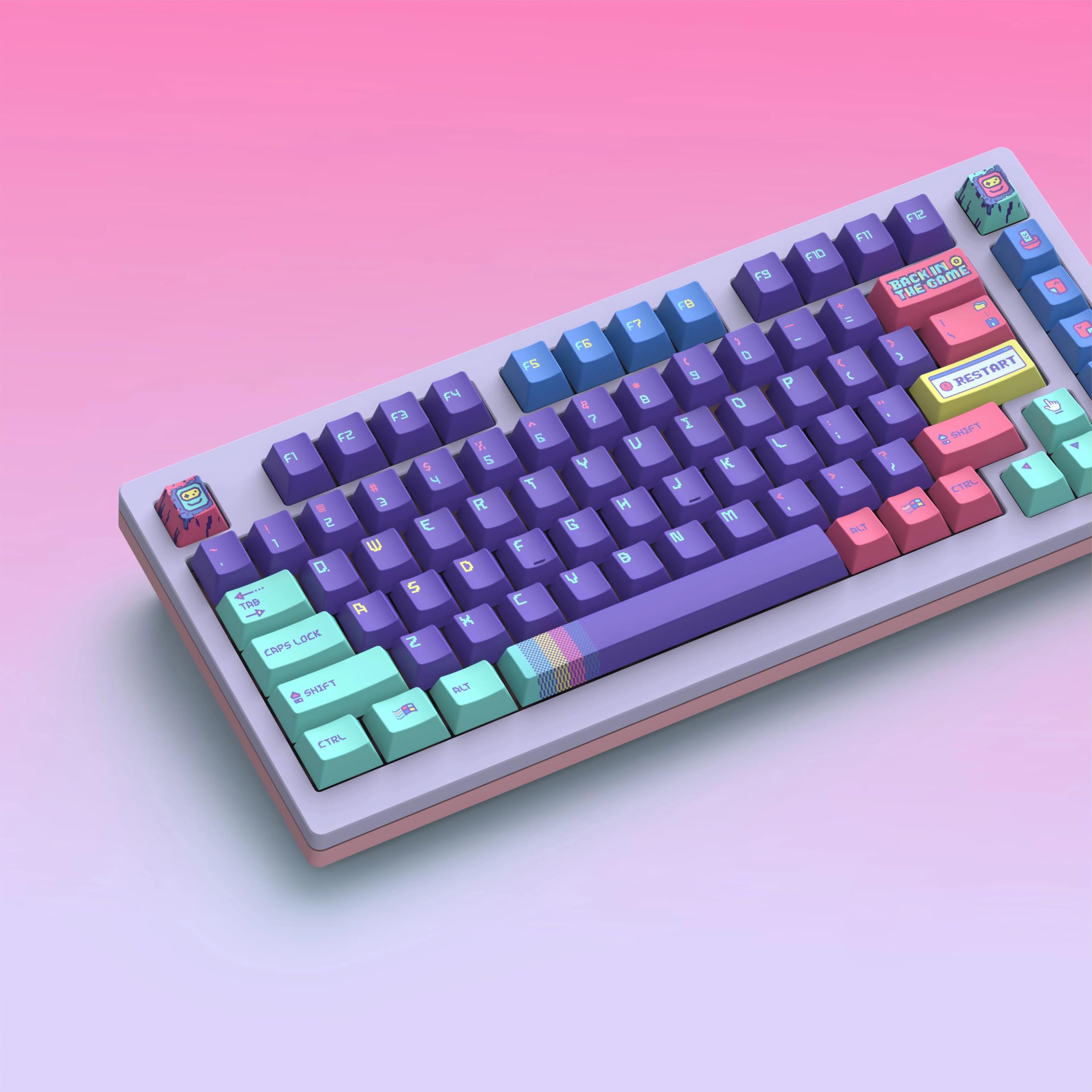 Amazon.co.jp: KeyTok Back into the Game キーキャップ（152キー）/MX