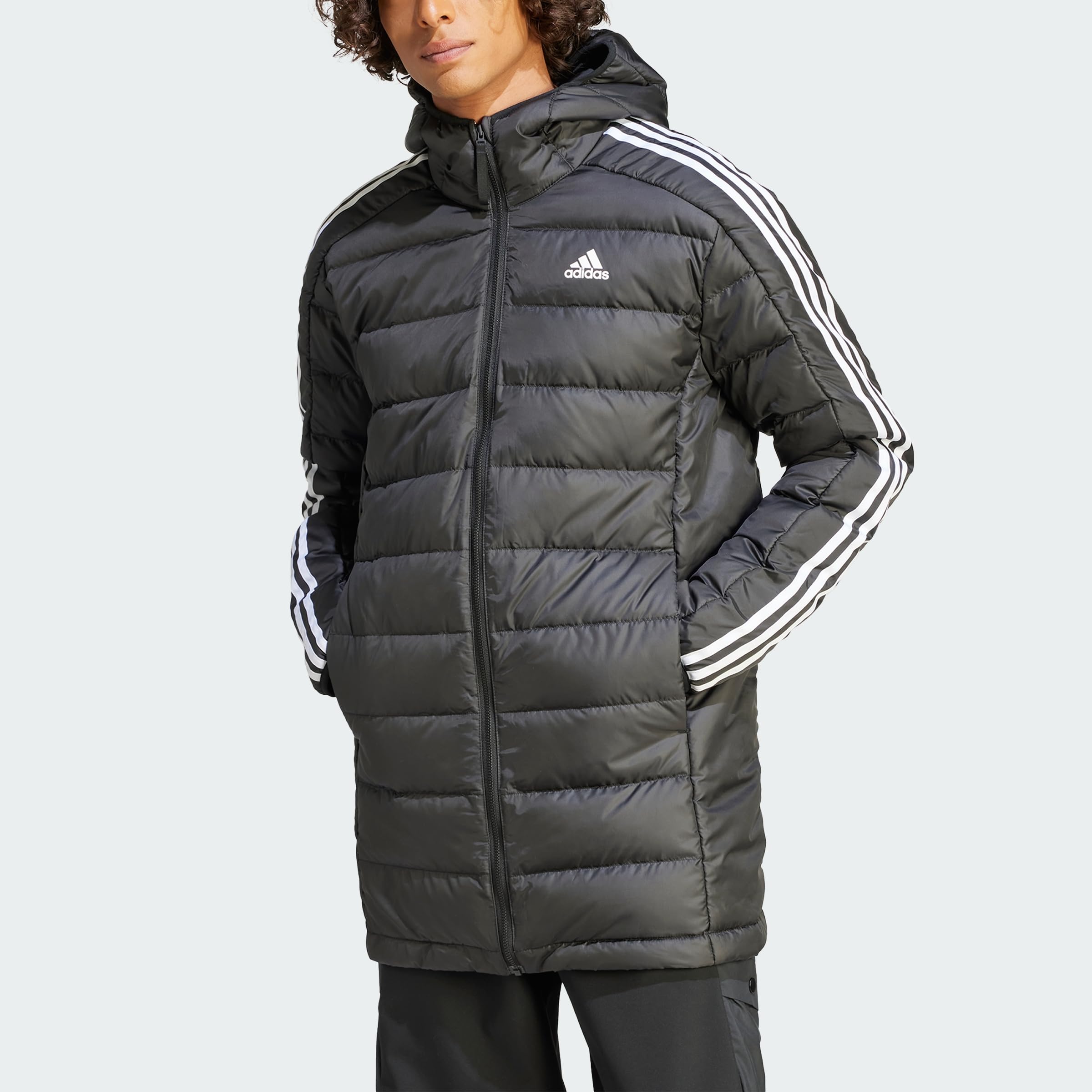adidas Essentials 3-stripes Light Down Hooded Parka Chaqueta de plumón Hombre