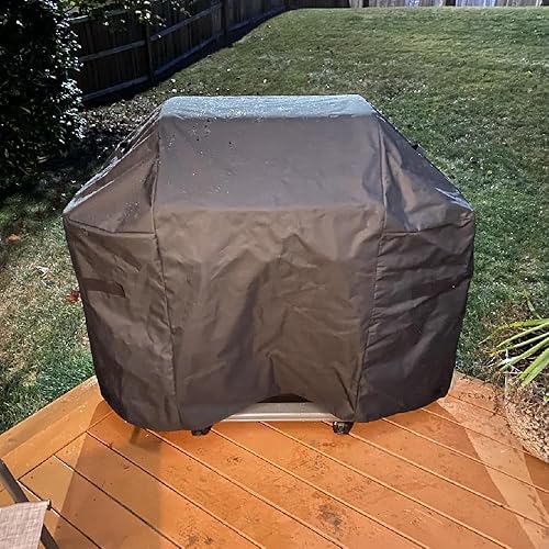 Vista 54 de Cubierta para parrilla Weber SmokeFire EPX6 de 65 pulgadas para parrilla de pellets de leña, resistente al agua, para exteriores, accesorios