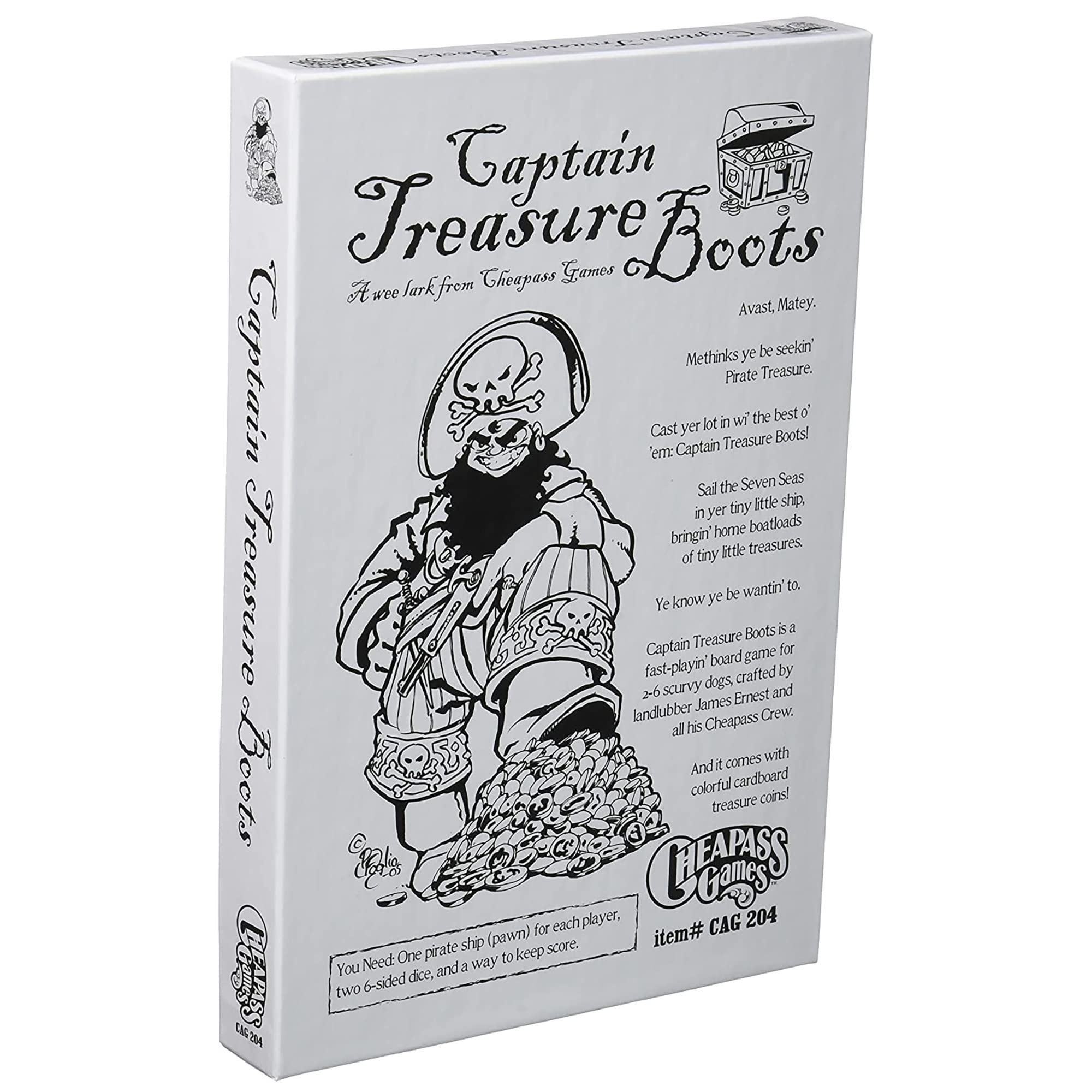 Captain Treasure Boots 2nd Edition Game