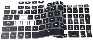 Keyboard Cover Compatible for ASUS TUF Gaming F15 FX507 FX507VU Laptop, 2022 ASUS TUF Dash 15 Gaming FX517, ASUS TUF Gaming A15 FA507 FA507NU, ASUS TUF Gaming A17 FA707 F17 FX707 (Black)