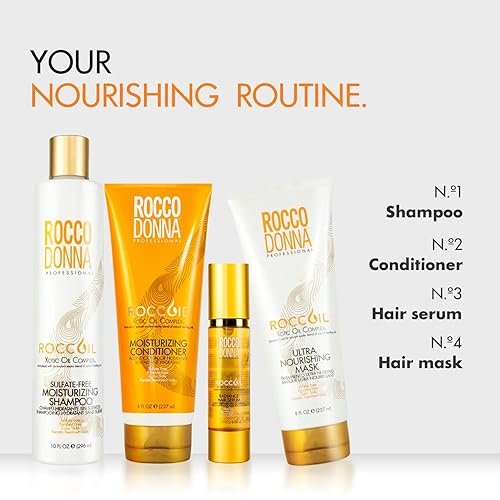 Miniatura 3 de Rocco Donna Mascarilla ultra nutritiva que mejora la hidratación, suavidad y brillo, sin sulfatos ni parabenos, 8 onzas