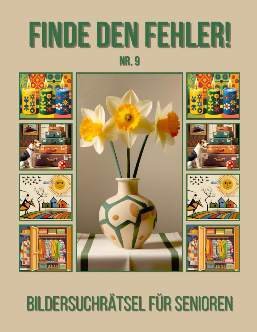 Finde den Fehler!: Bildersuchrätsel für Senioren - Nr.9 - inkl. Lösungen - Grossformat