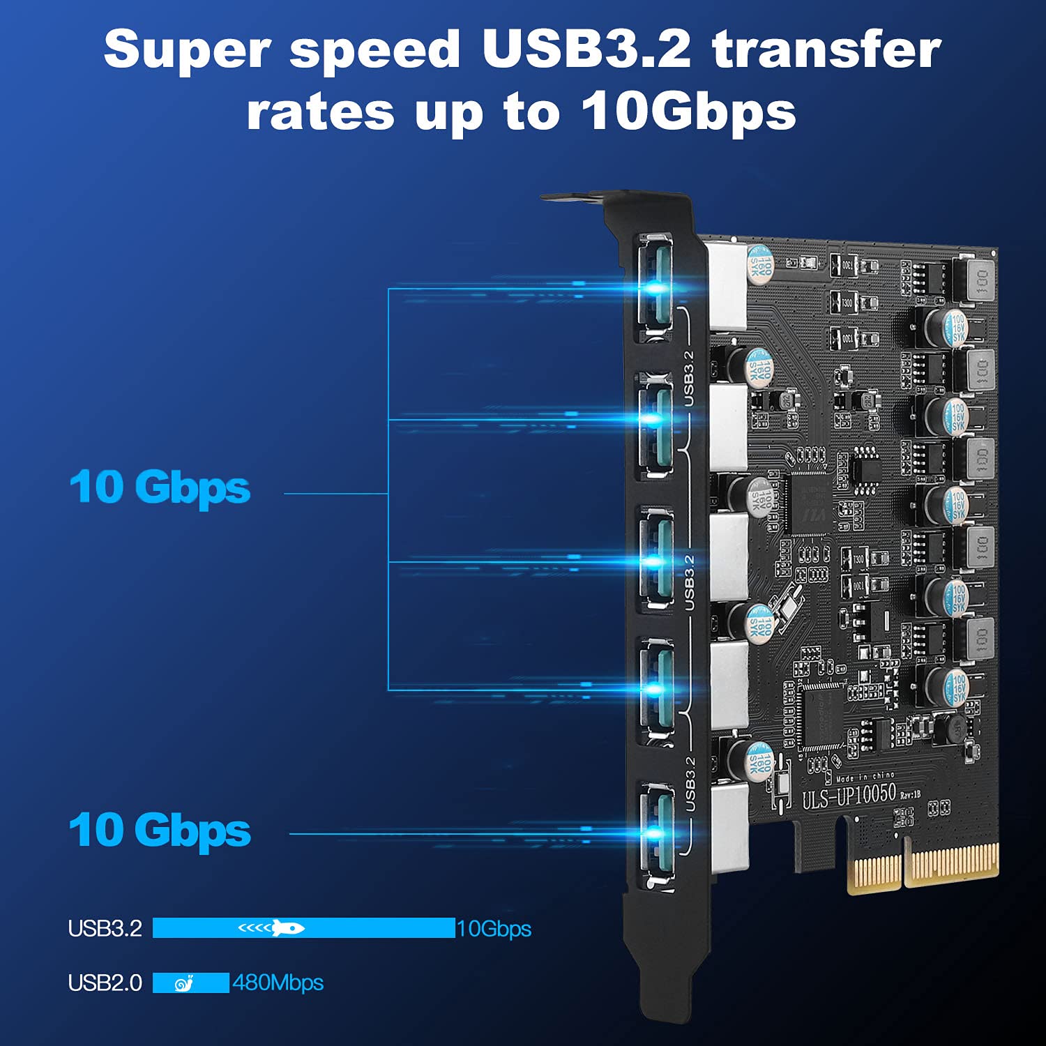 Amazon.co.jp: Sinefine PCIe - USB 3.2 Gen 2 拡張カード - 10Gbps 5 