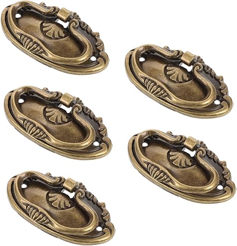 OSALADI 5 juegos de manijas de cajón para muebles, pomos de armario, cajón, manija de armario, tiradores de cajón vintage, tiradores de cajón de