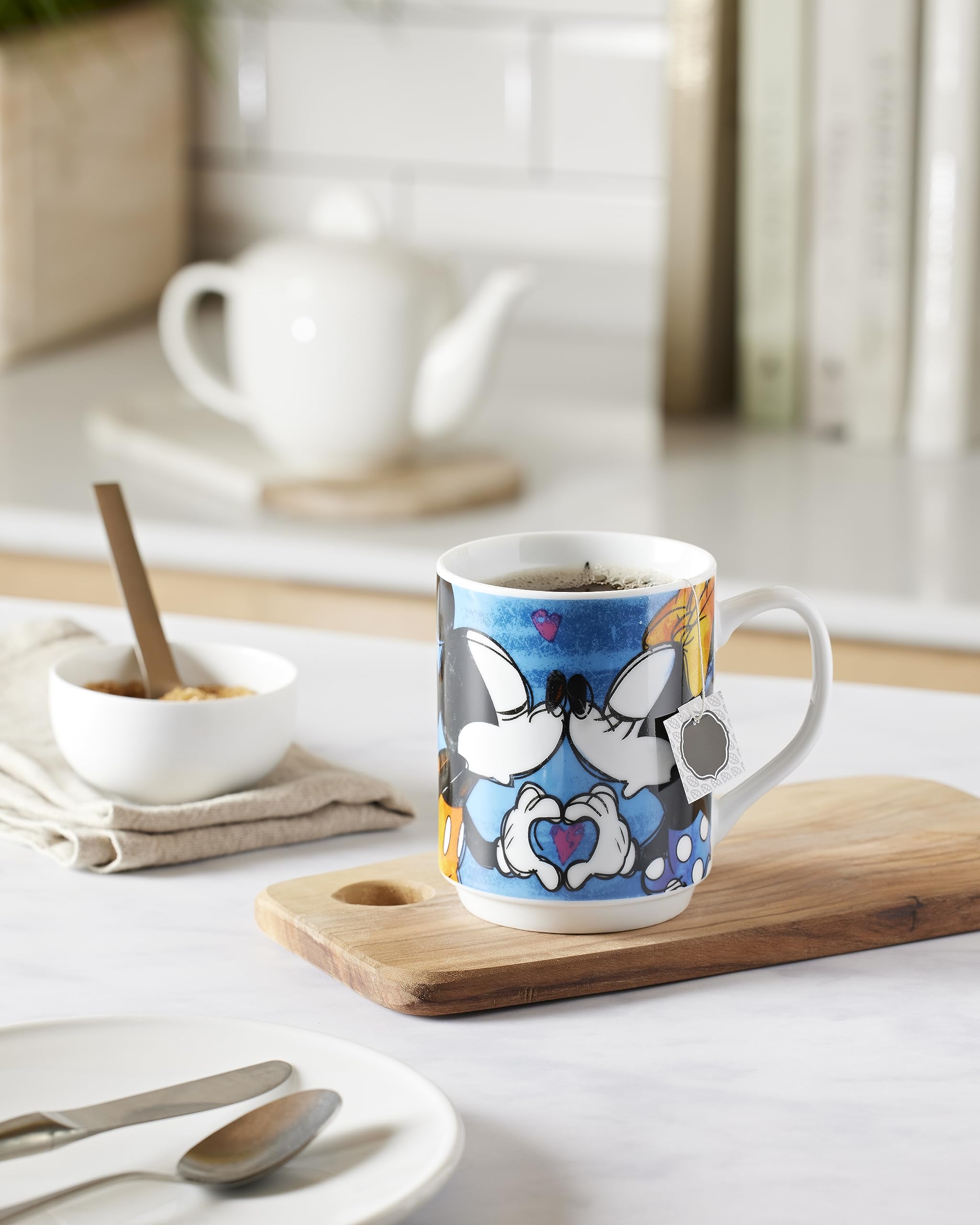 Set 2 Piatti Pizza Disney Mickey - Diametro 30 Cm, Porcellana, Microonde E Lavastoviglie - Foto 2