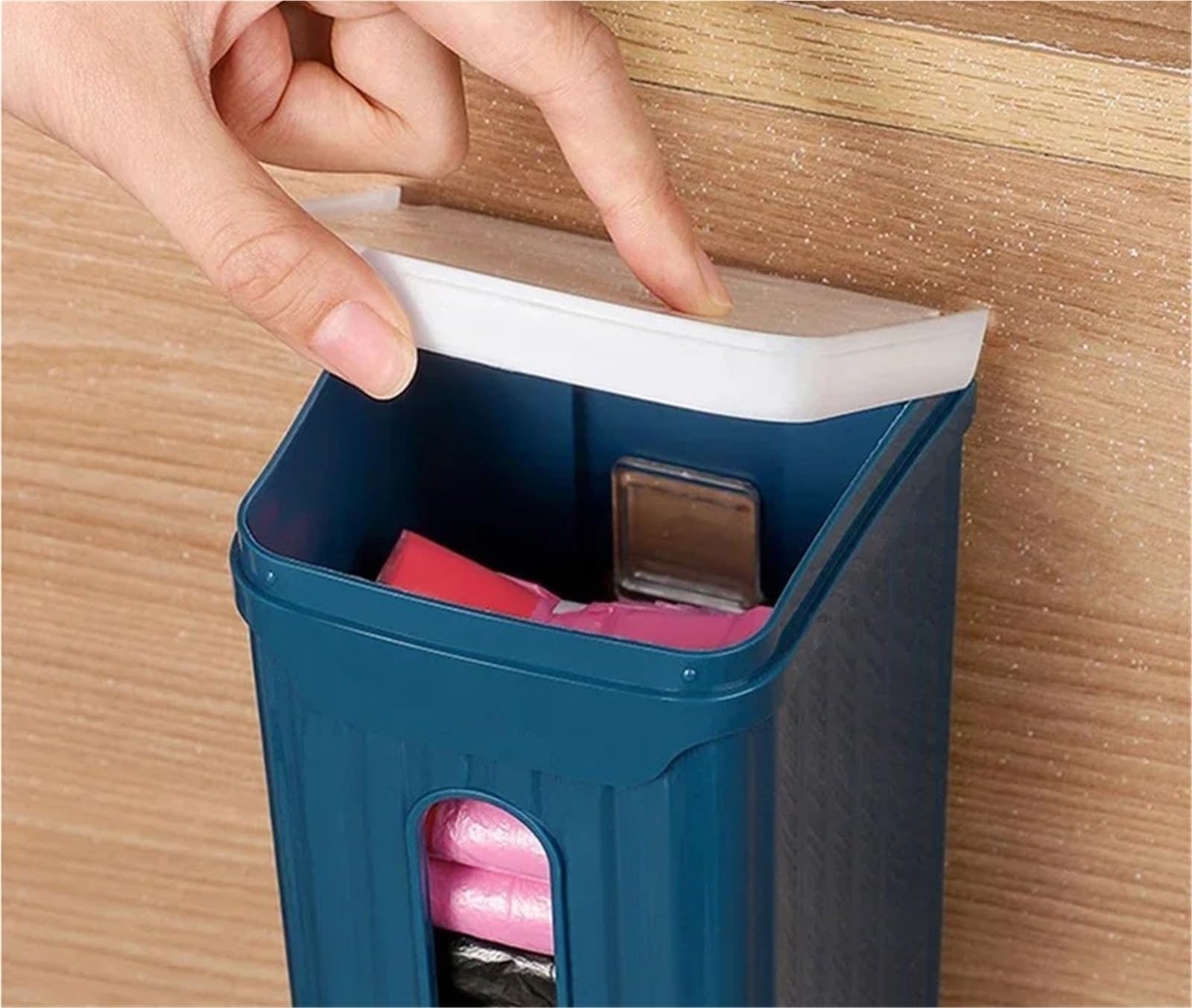 Organizador De Bolsas De Basura Caja de bolsas de basura for el hogar, organizador de cocina, baño, estante de almacenamiento for colgar en la pared, dispensador de bolsas, caja de almacenamiento, 2 u