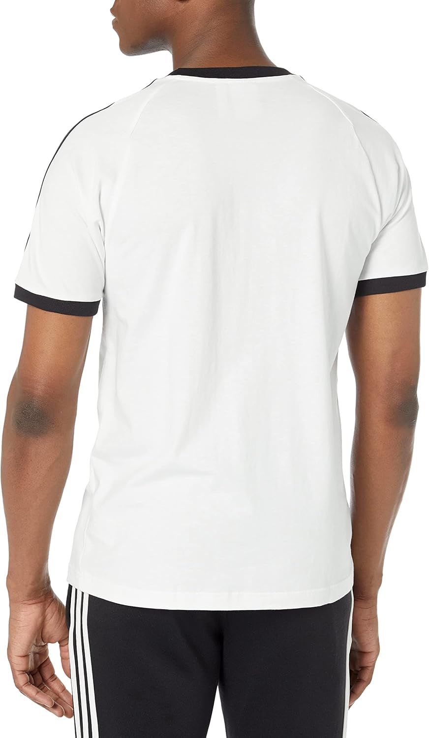 adidas Originals Men's Originals 3 Stripes Tee, Clear Sky, Medium - Image 2