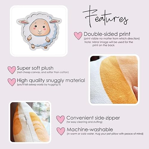 Miniatura 7 de Almohada con forma de elefante, bonitas almohadas, almohadas decorativas para dormitorio, niños, sala de estar y sofá de 12 pulgadas