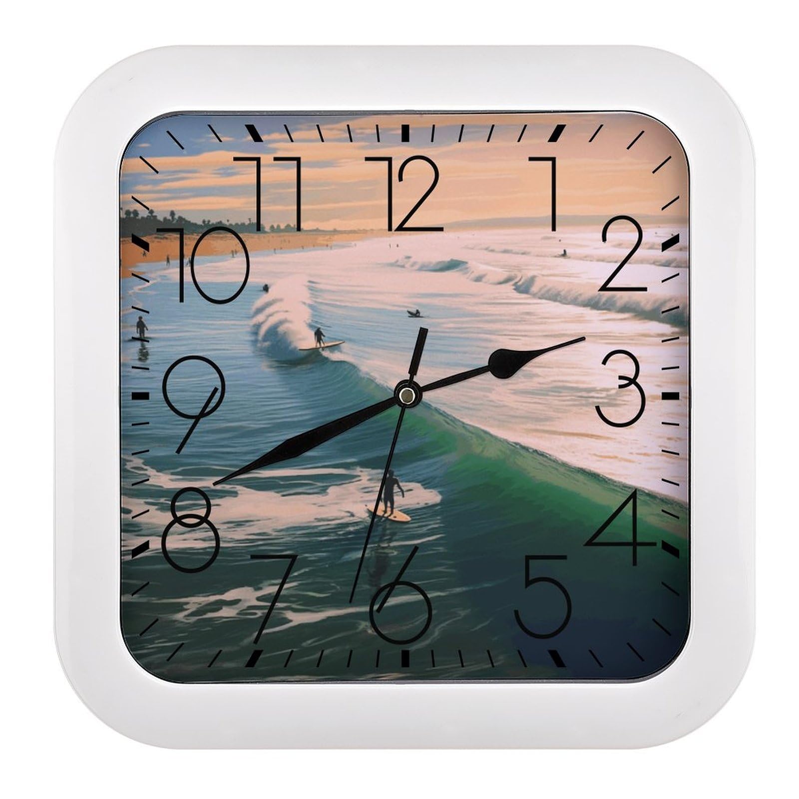 Horloge murale de plage pour créer une ambiance apaisante de surf dans votre bureau