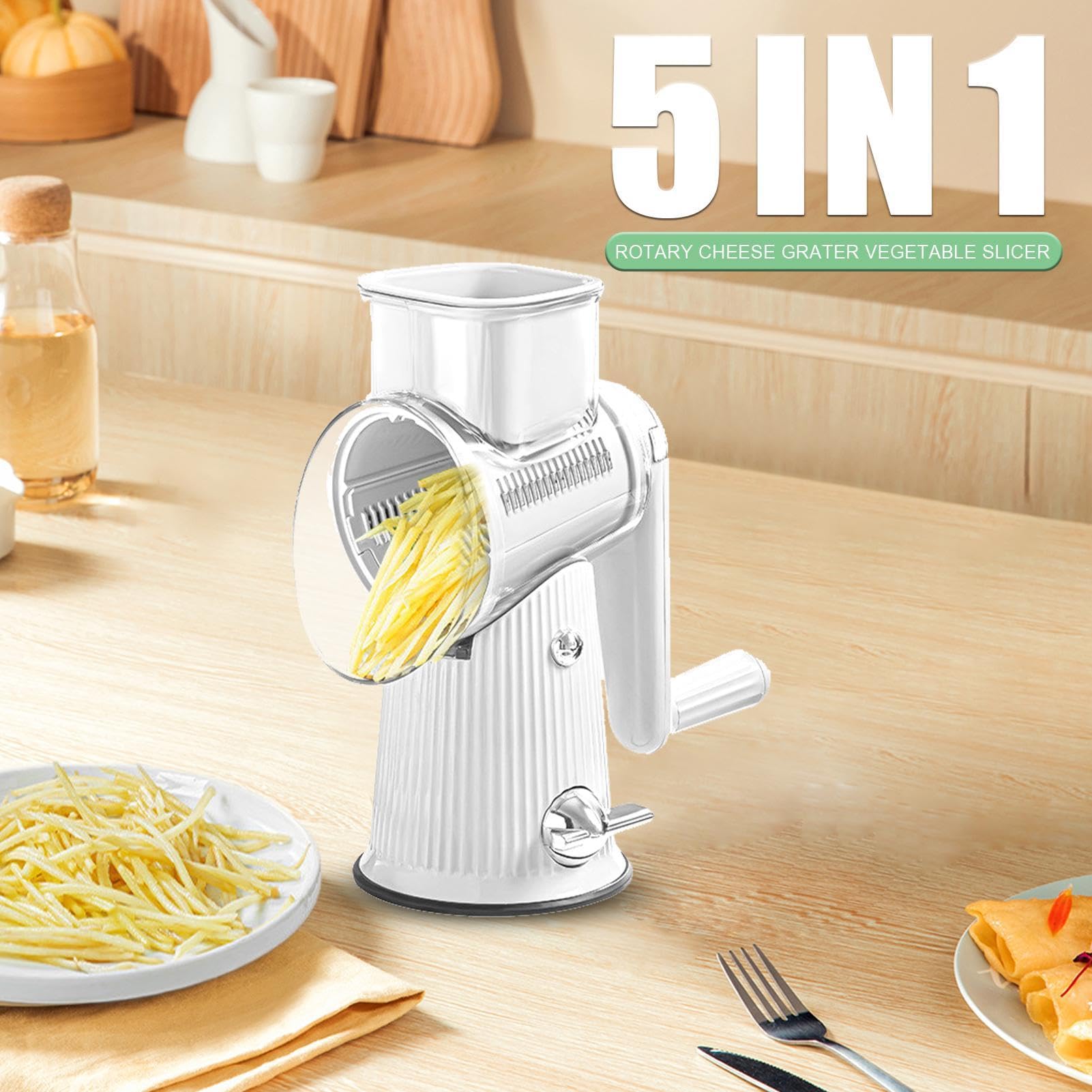 Affettatrice rotativa per verdure, affettatrice manuale da cucina