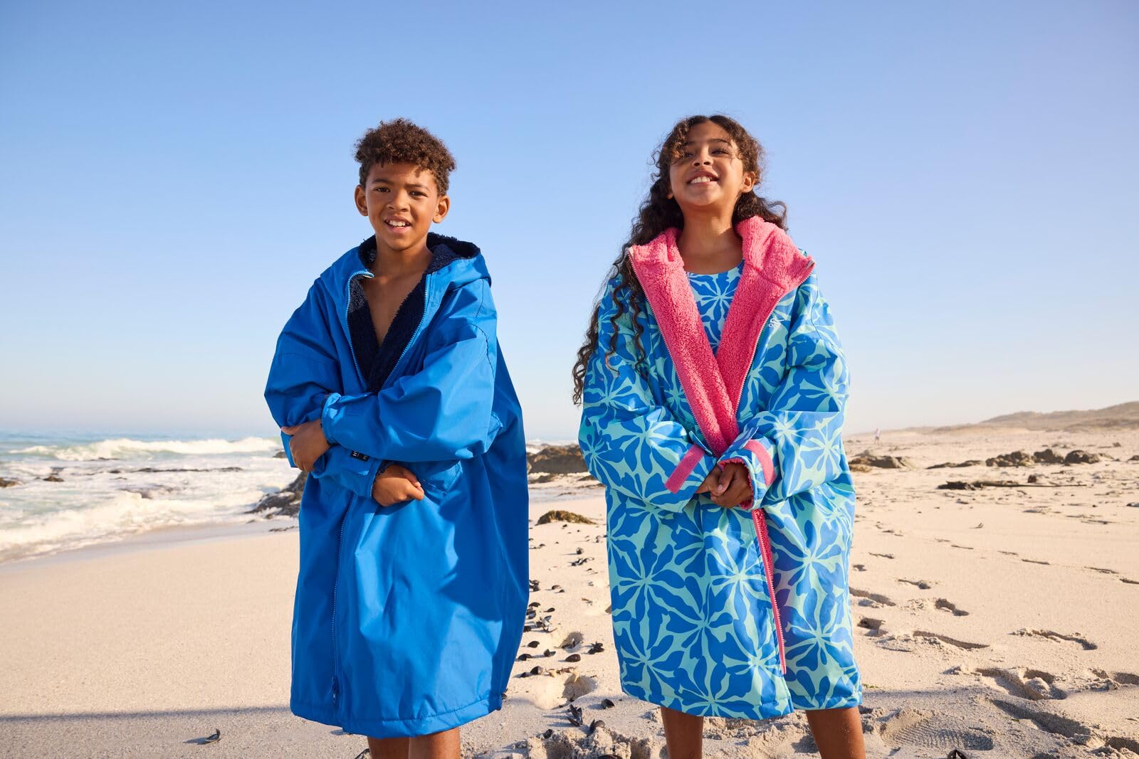 Regatta Unisex-Kinder-Wickelmantel, wasserdicht, übergroß, mit Fleece gefüttert, winddicht