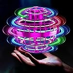Tikduck Flying Orb Ball 2025 Toys Soaring Hover Pro Boomerang Galactic Fidget Cool Magic Hand Controlled Mini Drone Cosmic Globe Spinner Safe for 6 7 8 9 10+ Year Old Kids Outdoor Toys (Purple)