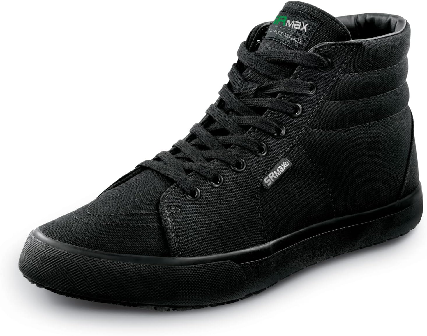 SR MaxL.A., Women's, Black, High Top Athletic Style, MaxTRAX Slip Resistant, Soft Toe Work Shoe