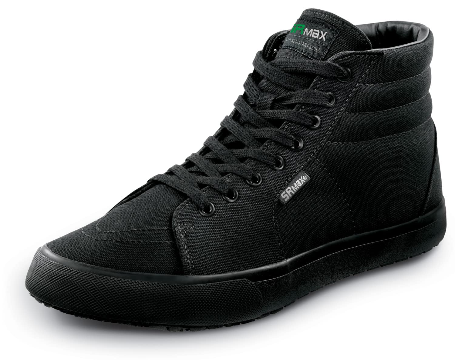 SR MaxL.A., Women's, Black, High Top Athletic Style, MaxTRAX Slip Resistant, Soft Toe Work Shoe