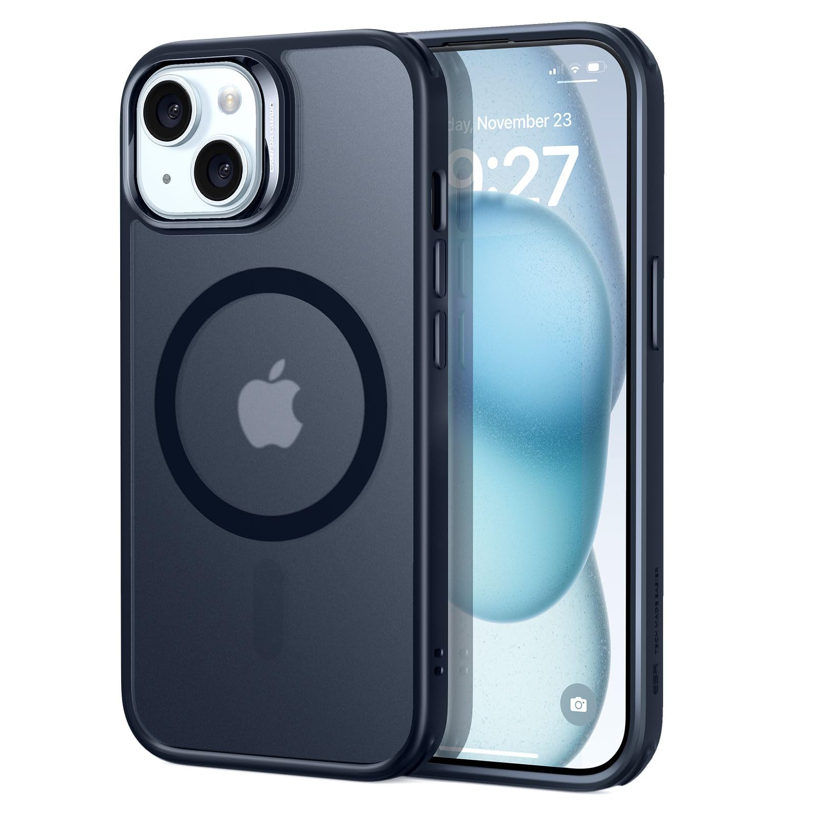 ESR for iPhone 15 Plus Case, Compatible with MagSafe, Military-Grade Protection, Yellowing Resistant, Scratch-Resistant TPU Back, Magnetic Phone Case for iPhone 15 Plus, Classic Series, Frosted Black (B0CC1FRH1N) Amazon Price History, Amazon Price Tracker
