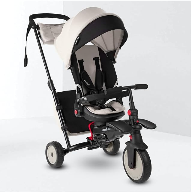 smarTrike STR7 - Triciclo plegable, color blanco