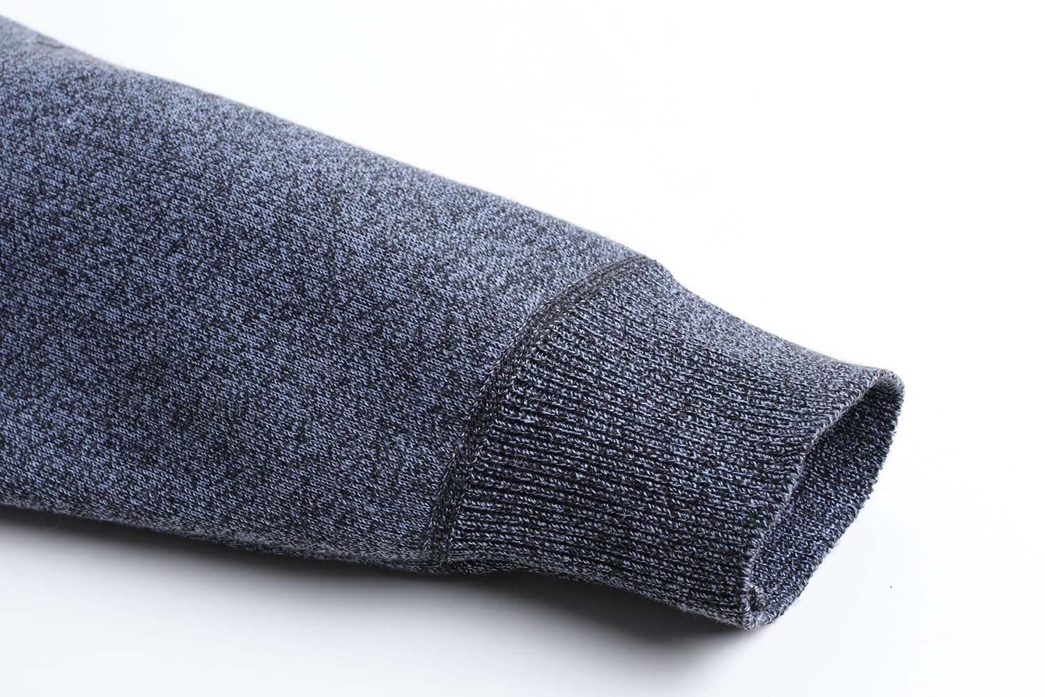 Suéter de Punto Cremallera Cálido para Hombre Chaqueta Manga Larga Cuello Alto