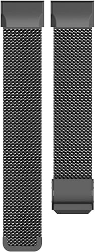 Miniatura 2 de Correa de metal compatible con Garmin Fenix 7XFenix 6XFenix 5XTACTIX 7EnduroFenix3 HR Correa de repuesto tejida de acero inoxidable