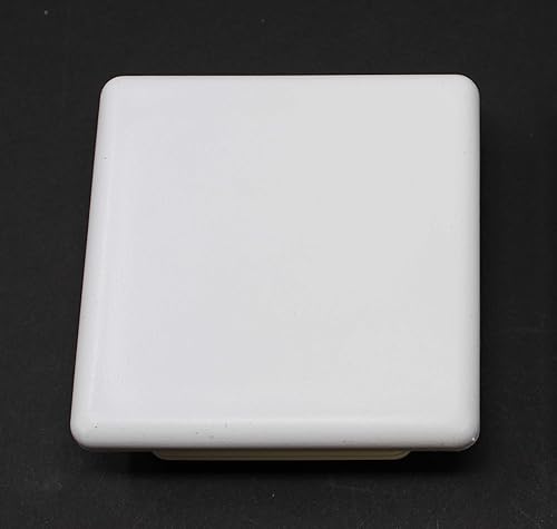 Miniatura 8 de Tapa de tubo cuadrada blanca de plástico de 4 x 4 pulgadas, tapón de acabado, tapa de extremo de tubo de tubo, universal duradera para silla (4)
