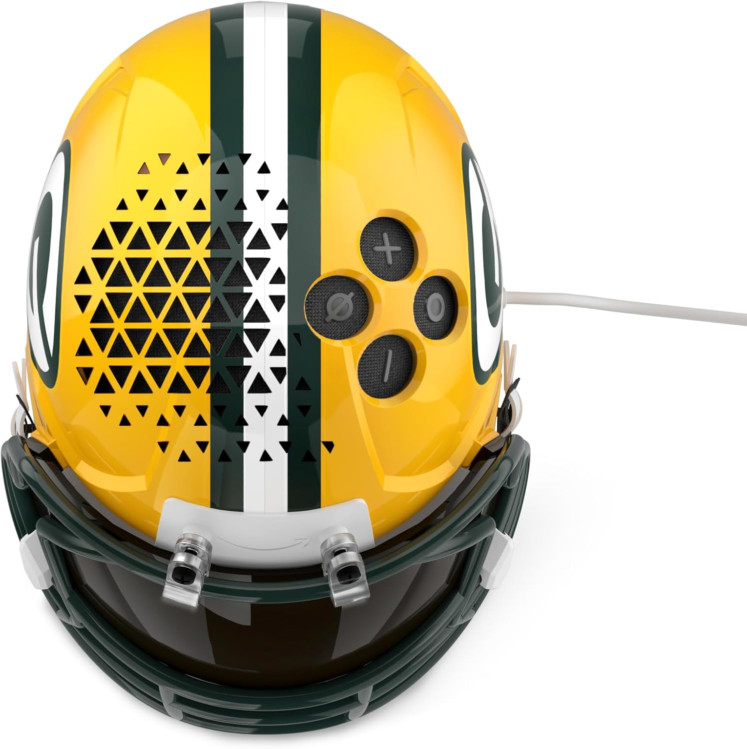 NFL Echo Dot Bundle: Includes Echo Dot | Charcoal and Limited-Edition NFL Helmet Stand | Green Bay Packers
