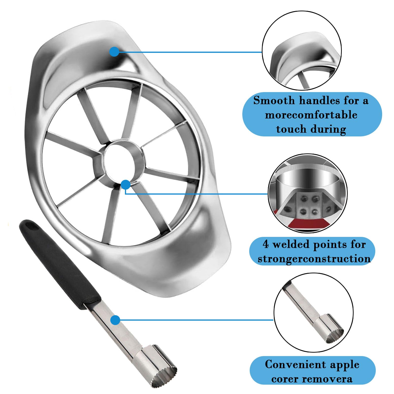 Apple Corer and Slicer 2Pcs Set - Image 3