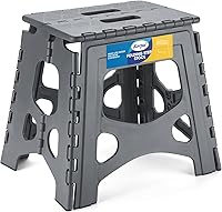 Vista 27 de Korpai Taburete plegable de 13 pulgadas para adultos y niños con capacidad para hasta 300 libras, taburetes plegables antideslizantes con mango