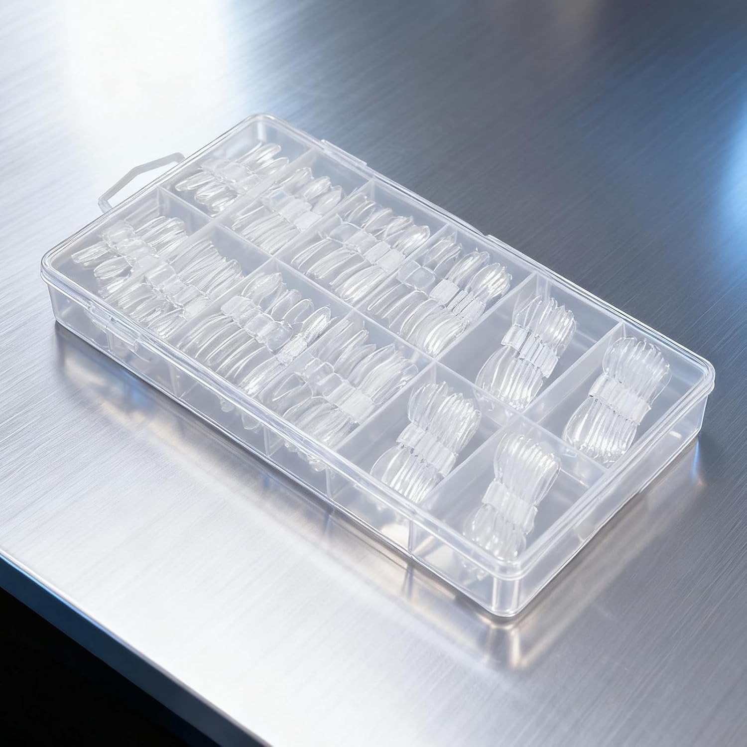 Nail Extension Forms - 120 Piece Clear Uv Gel Mold with Scale for Precise Shaping, Double-Ended Oval Nail Forms for Fingers and Toes, Beauty Salons, Home Use,