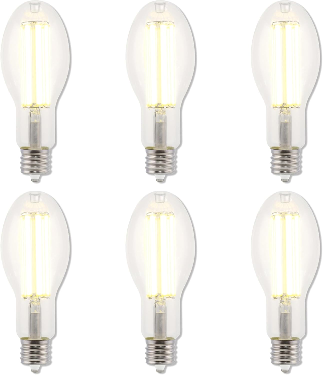 Westinghouse 5242120 45 Watt (250 Watt HID Equivalent) ED28 Daylight High Lumen Filament LED Light Bulb, Extended Mogul Base, 6 Pack