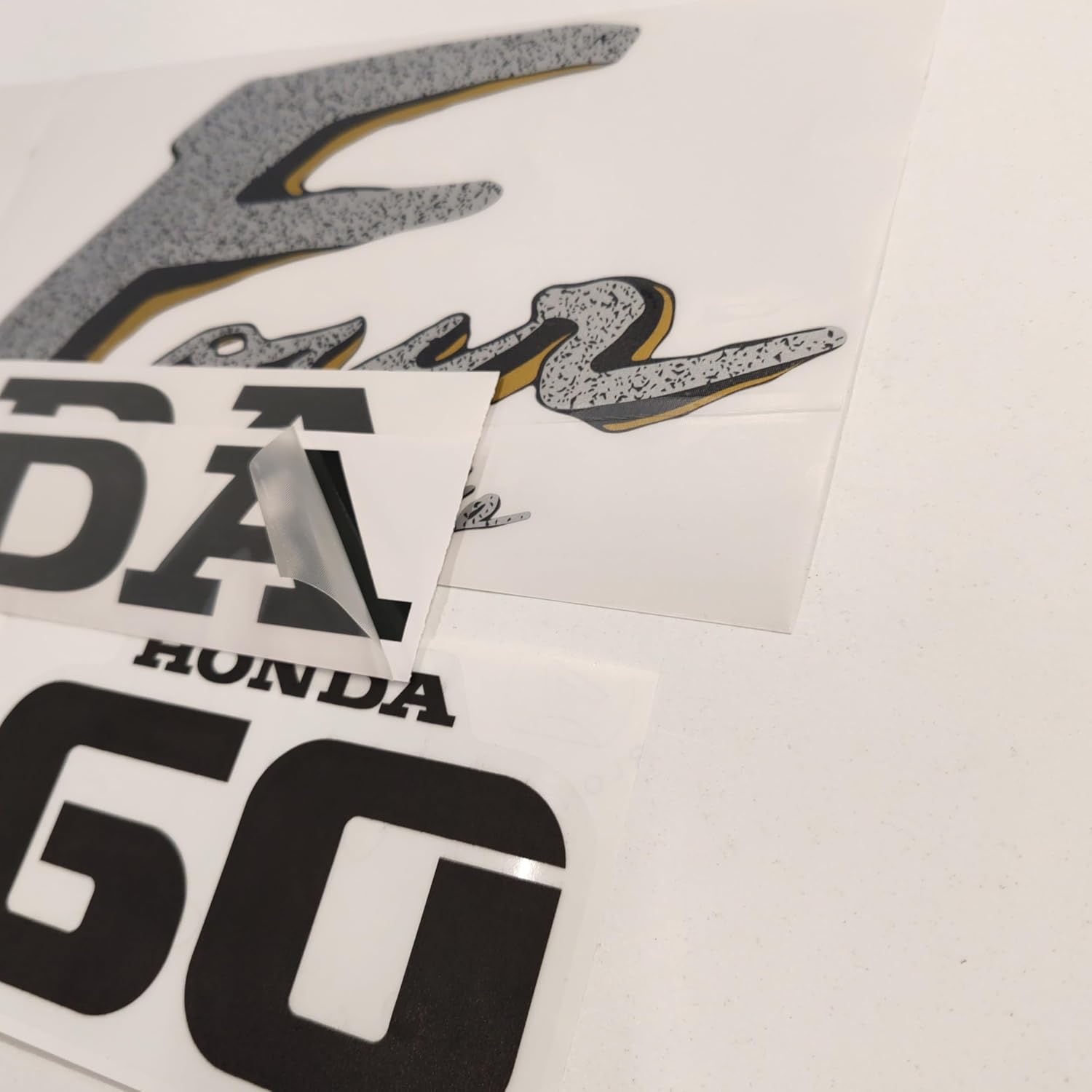 Aftermarket Replacement Decals for Honda 40hp - 50hp - 60hp Four Stroke Gold 2000 Outboard Sticker Set