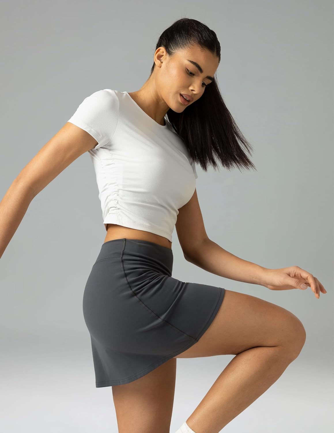 Colorfulkoala Dreamlux Tennis Skirt with Inner Shorts Pockets High Waisted Casual Athletic Golf Skort for Women