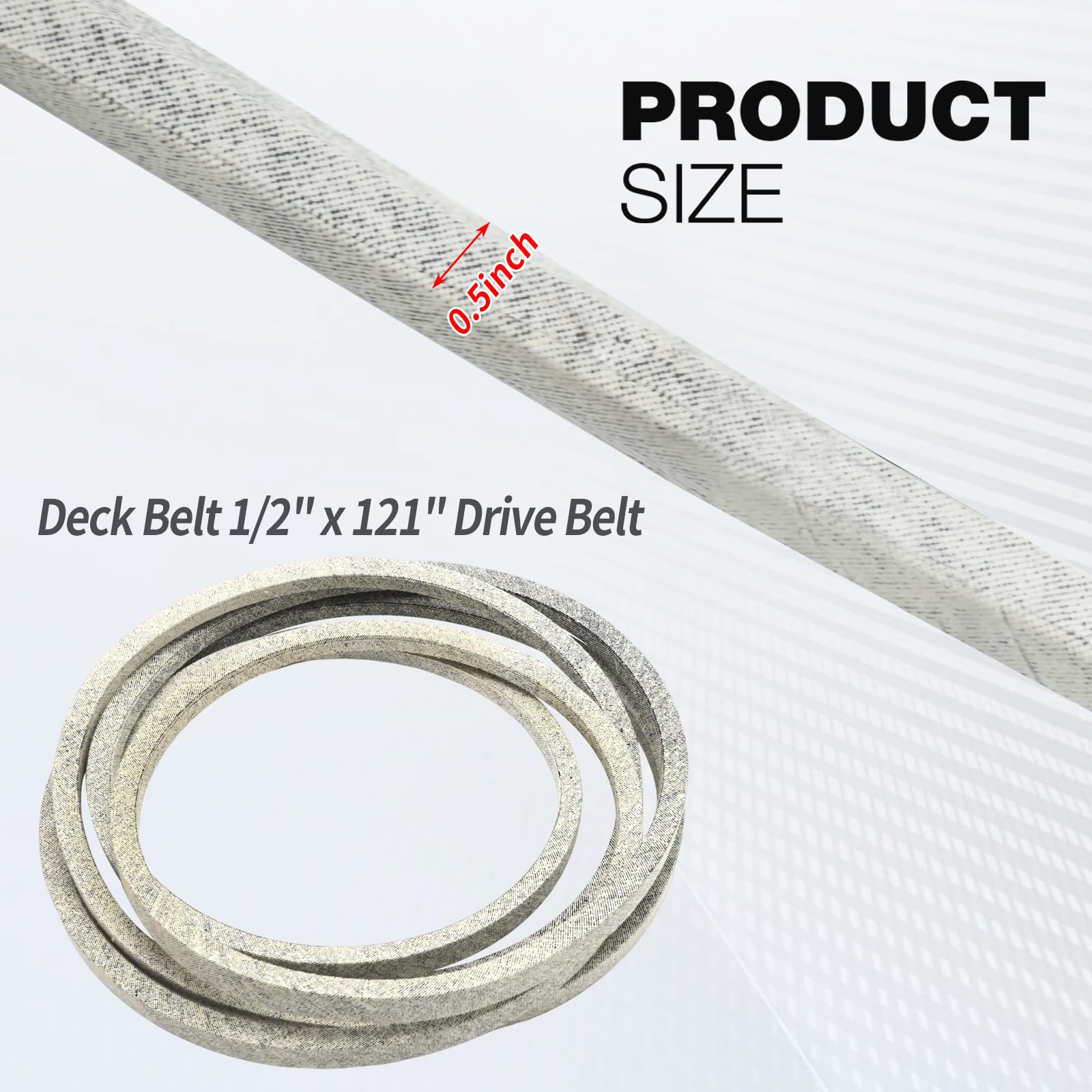 Cinghia di trasmissione per tosaerba da 1,3 x 307,3 cm, 587270001