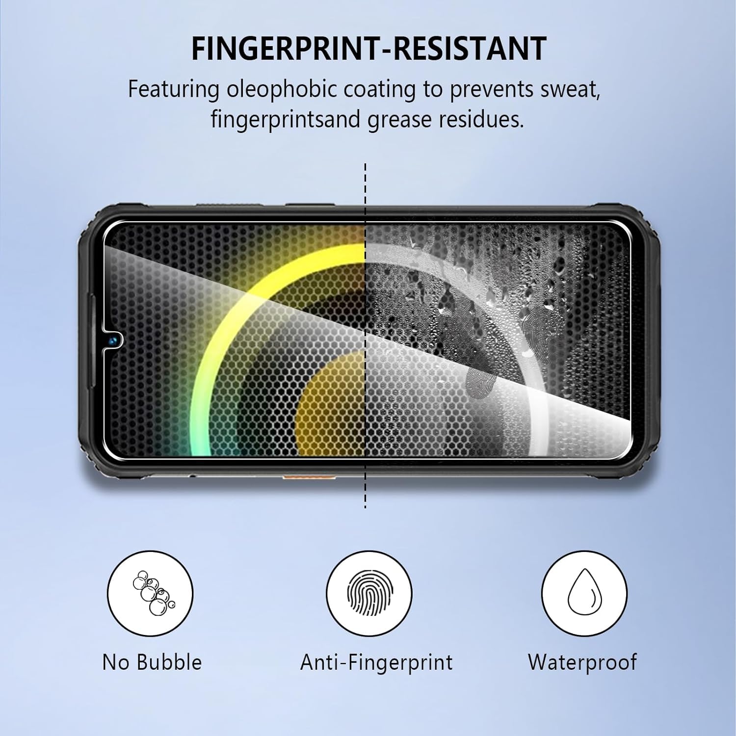 QJOY[3-Pezzi Vetro Temperato per Ulefone Armor 21 Pellicola Protettiva [Durezza 9H][ Anti graffio[Senza Bolle] Pellicola Protettiva per Ulefone Armor 21