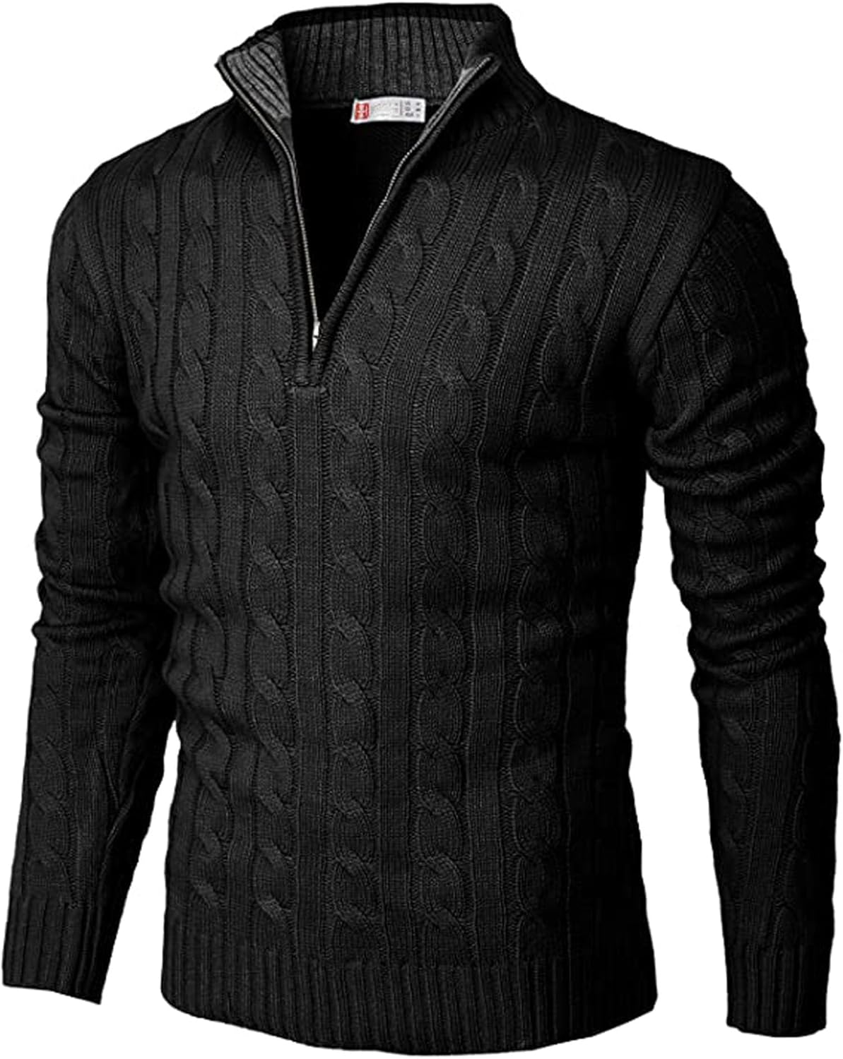 GLSEZID Men's Quarter Zip Up Sweaters