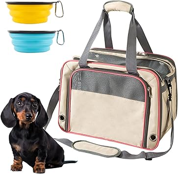 Amazon Co Jp Chenfec ペットキャリーバッグ 猫 約5kgの小型犬用 ショルダー 手提げ キャリー バッグ 軽量 折り畳み式収納ができ 生地が丈夫で耐久性があり 良好な通気性 携帯に便利です 旅行 車載 通院 アウトドア ペット用品 ペット用品