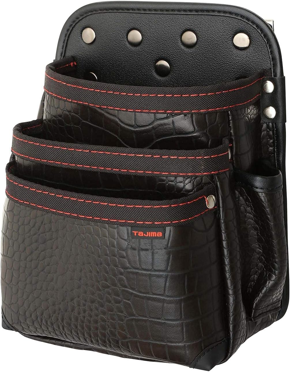 Tajima Safety System, Detachable Waist Bag, Croco, 2 Tiers, High Strength, Supple, Durable Synthetic Leather, Easy to Put on and Take Off, Easy to Put On Belt, Easy to Reassemble Waist Tools, Choose