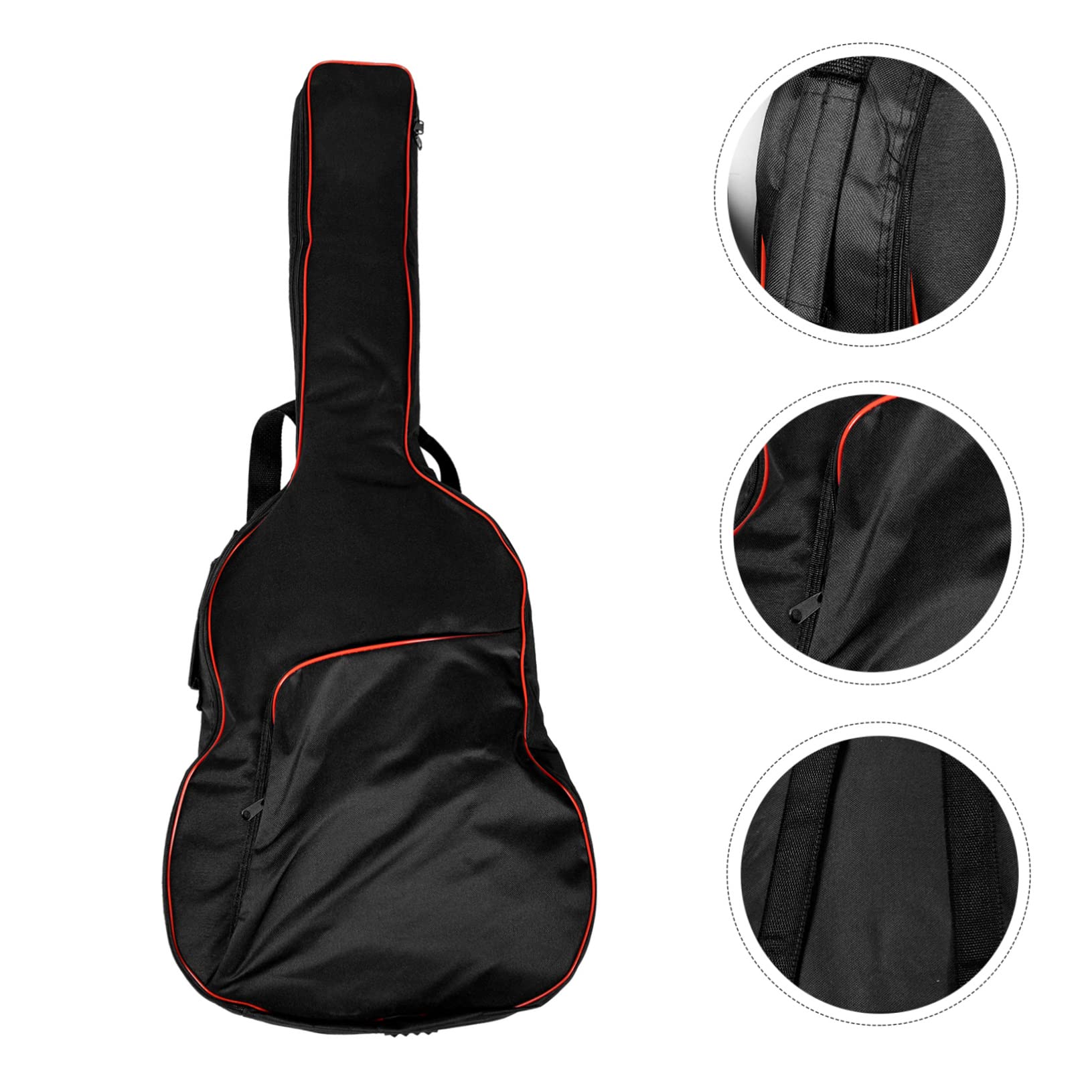 ibasenice Paquet de Transport pour Guitare Acoustique 41 Pouces en Tissu Oxford Étanche Poche Supplémentaire pour Performance en Extérieur