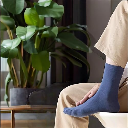 Miniatura 8 de Forcool Calcetines de lana merina para diabéticos para hombres y mujeres, ML, XL, 13 pares