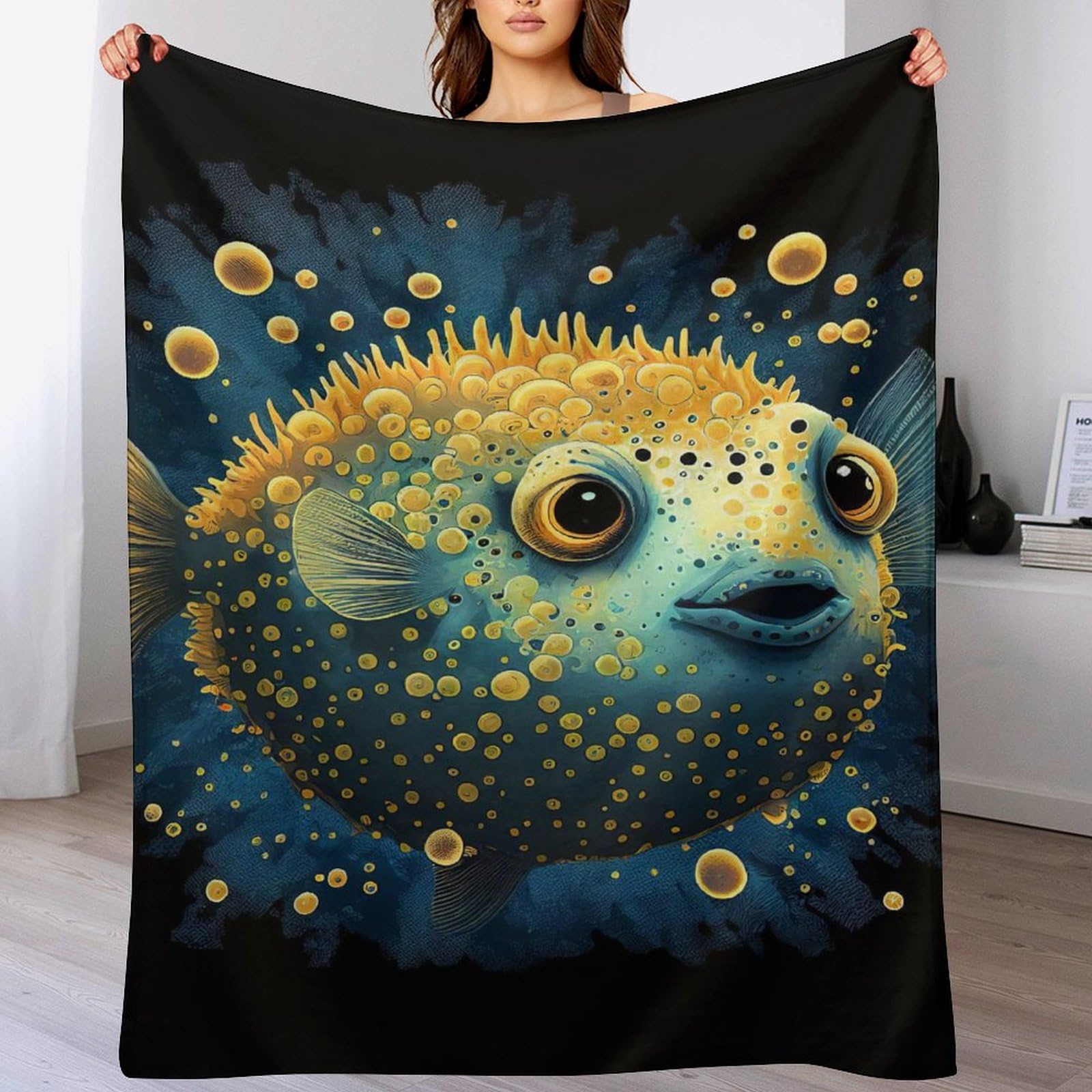 Couverture en polaire 130x180cm idéale pour cocooning sur canapé