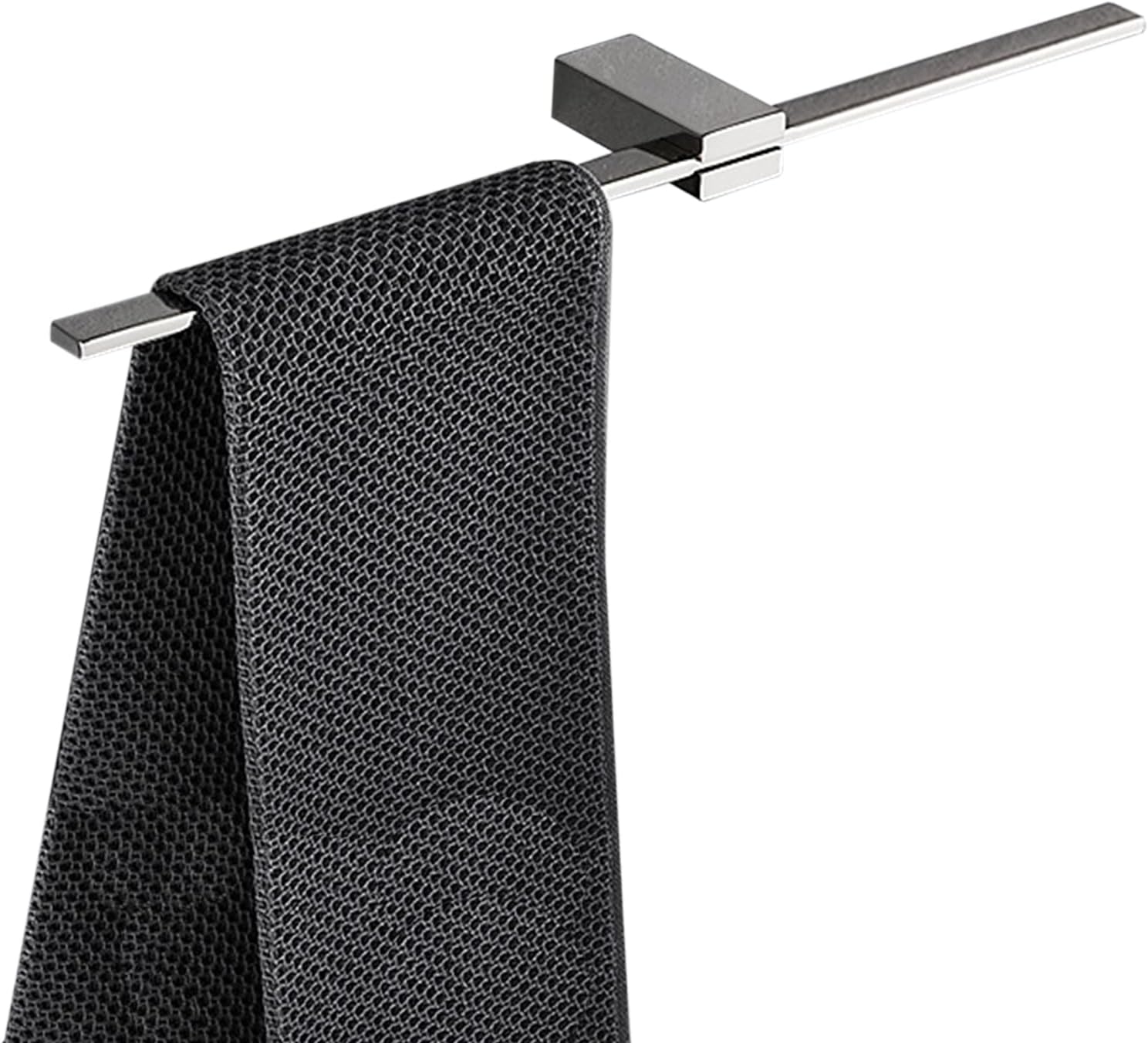 Self Adhesive Towel Rail No Drilling Stainless Steel Wall Mounted Rustproof Kitchen Bathroom Silver A50cm (Silver H50cm) Octopus Feet