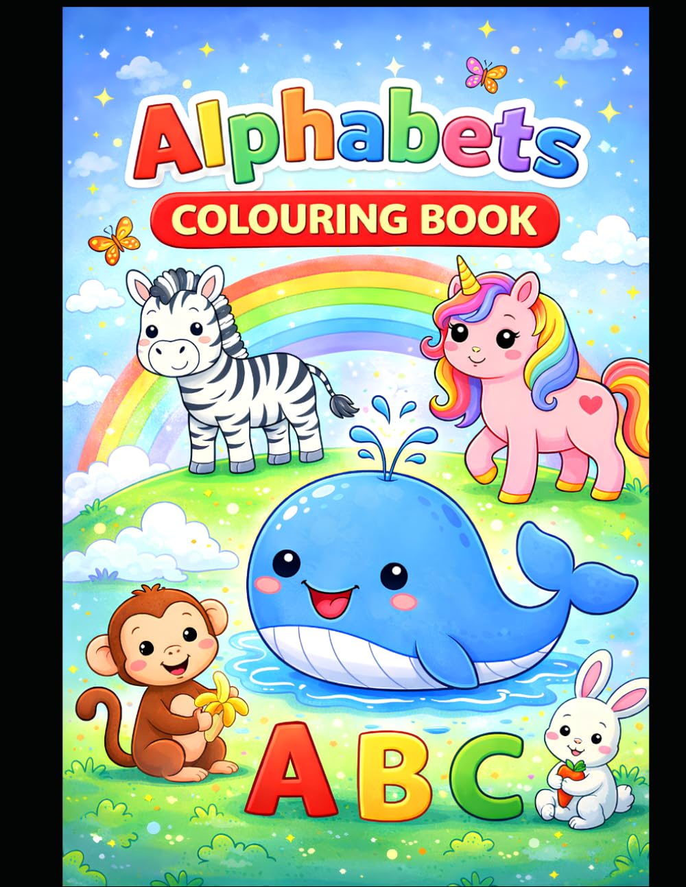 Alphabets Colouring Book for Kids Ages 3–6: Fun Animal ABC Colouring Pages for Early Learning, Creativity & Preschool Practice