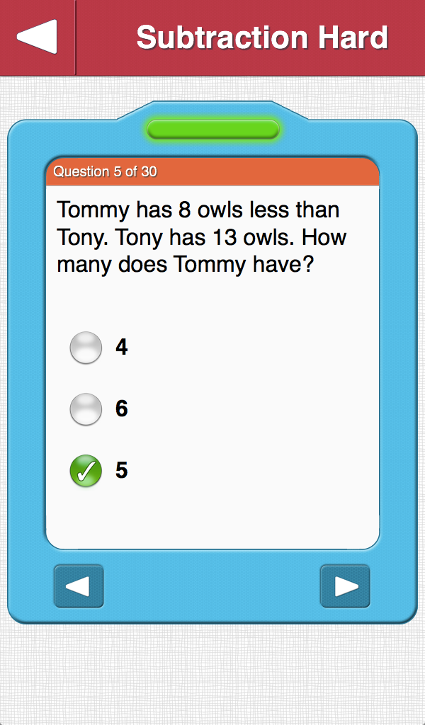 Math Problem Amazon Assessment Abby Math Word Problems - Subtraction - Aplicativo na Amazon Appstore