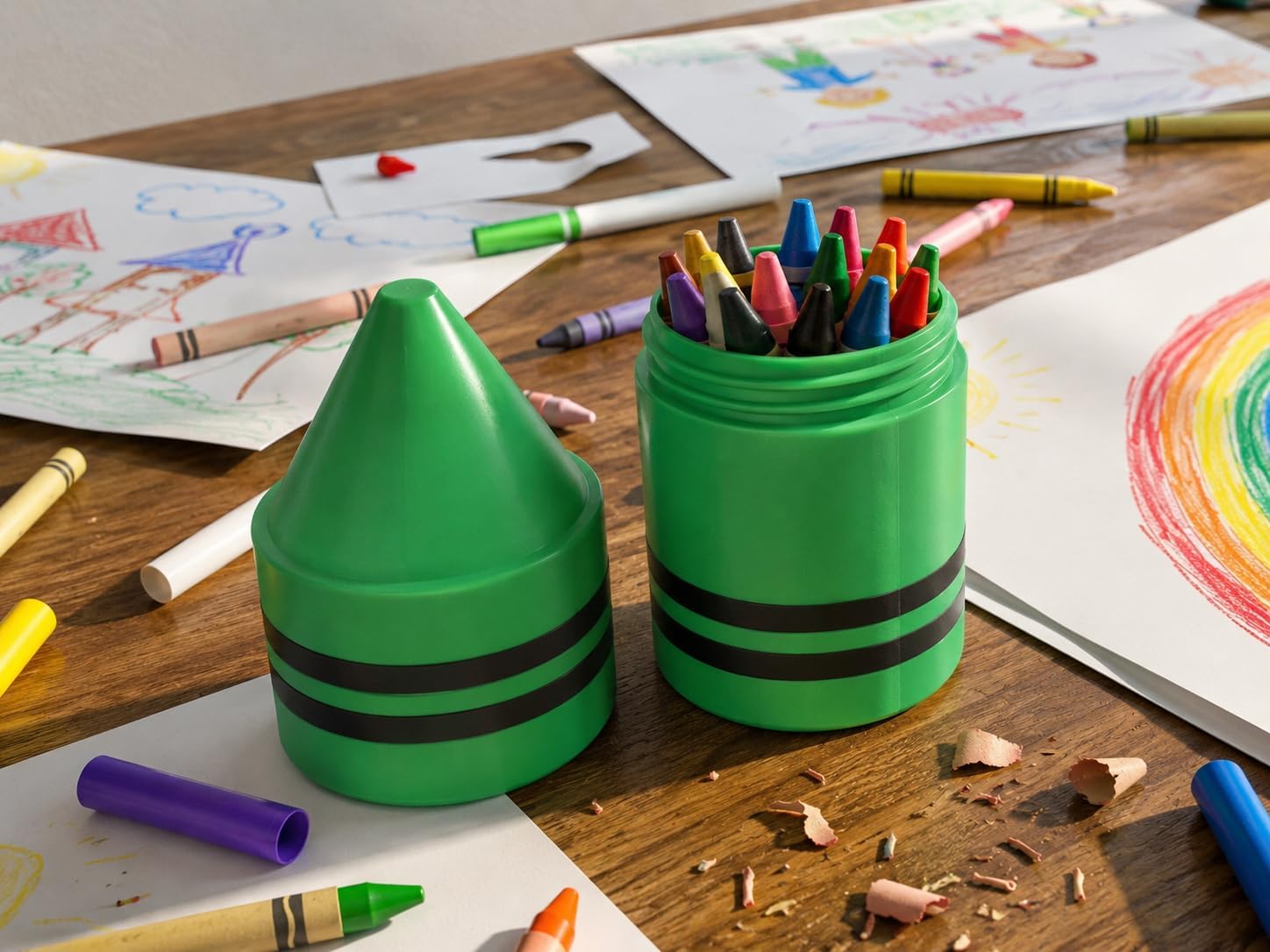 Crayon-Shaped Storage Organizer for Crayons