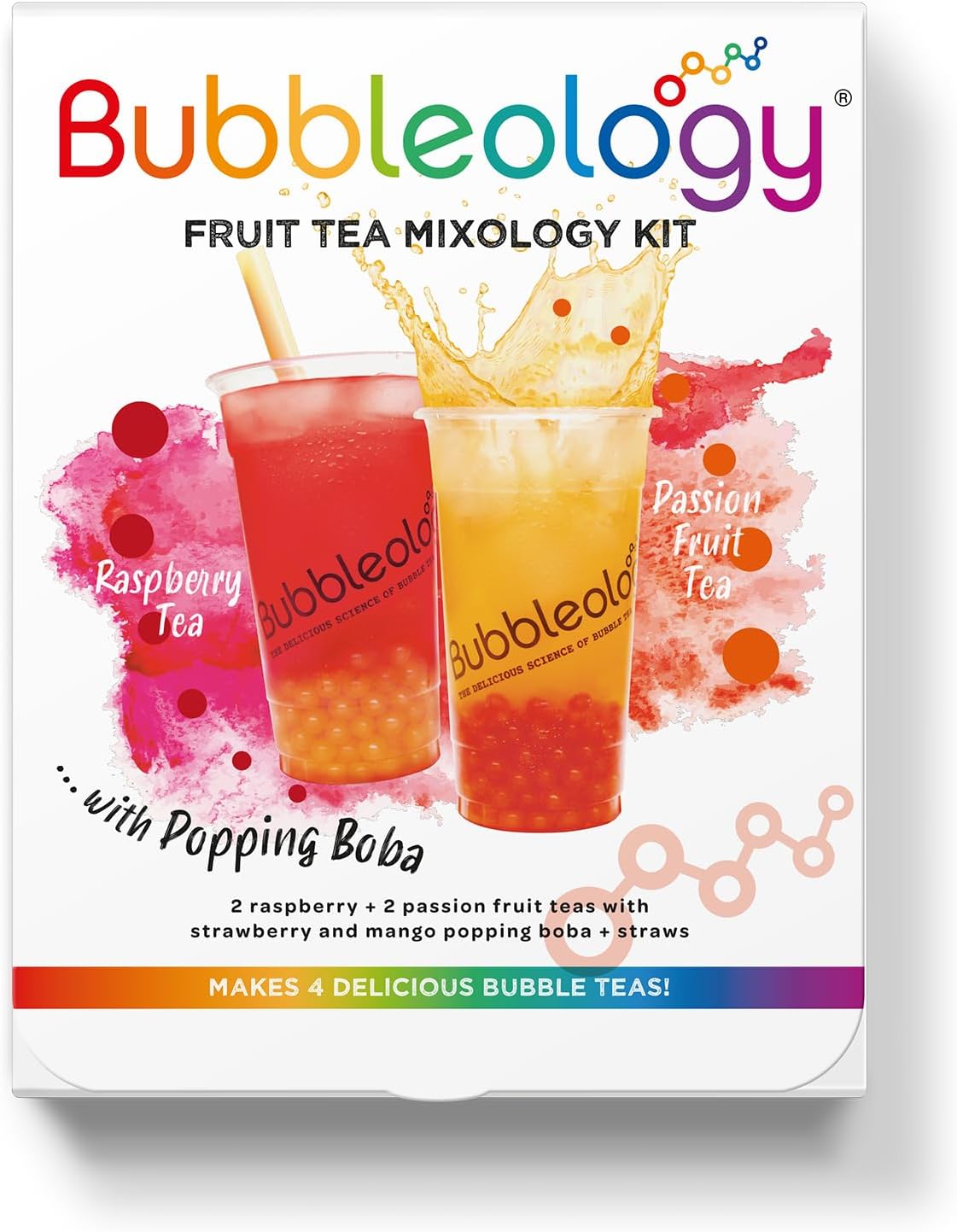 Fruit Bubble Tea Mixology Kit with Popping Boba (Pack of 1)
