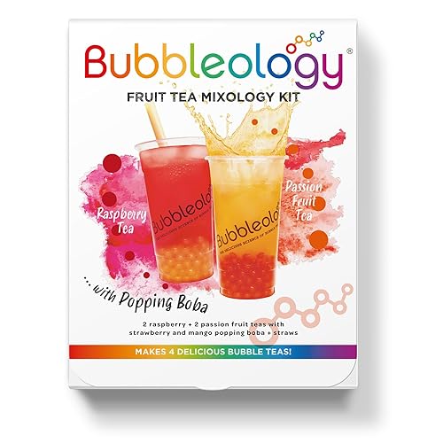 Bubbleology Fruit Bubble Tea Mixology Kit with Popping Boba (Pack of 1)